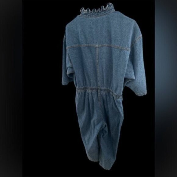 REVOLVE BRAND - OVERLOVER -Blue Denim VINTAGE LOOK Jumpsuit - Picture 5 of 13